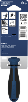 Tua vít Bosch PH1 x 75 mm với tay cầm chống lăn.